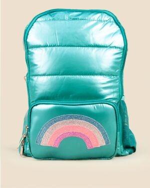 MOCHILA ARCOIRIS BRILLANTE LIVIANA 36 X 26 X 13 CM. DC30073 