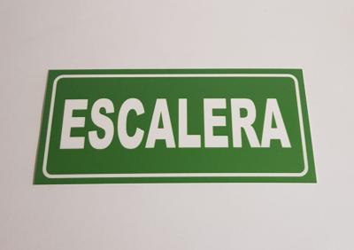 CARTEL ESCALERA CORRUGADO 2MM - 3CM X 11CM