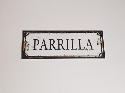 CARTEL PARRILLA ALTO IMPACTO 1MM - 6CM X 19CM