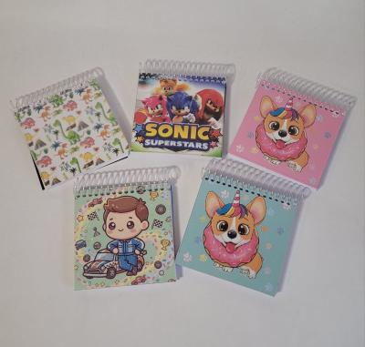 ANOTADORES CROQUERAS - ANILLADO PLASTICO TAPA FLEXIBLE - DE BOLSILLO 9.5X9.5CM - HOJAS LISAS